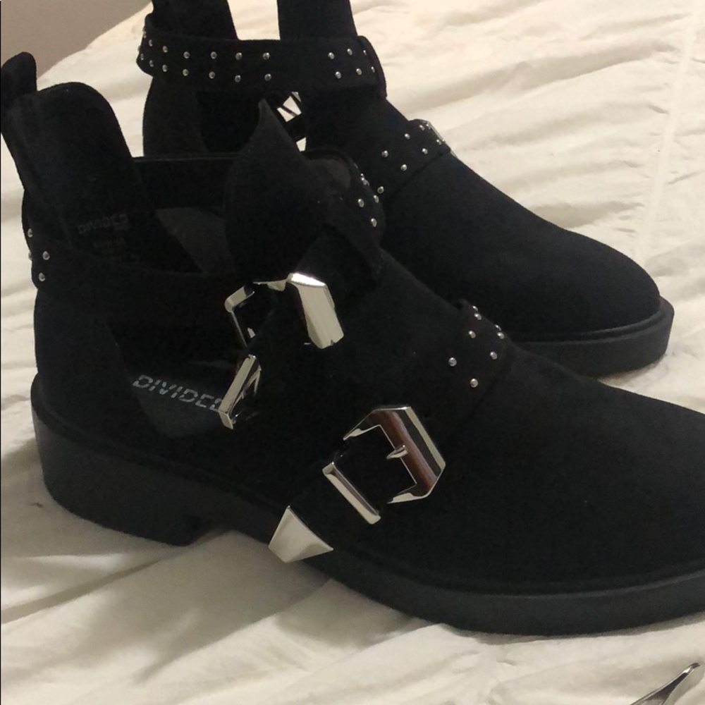 Brand new black booties